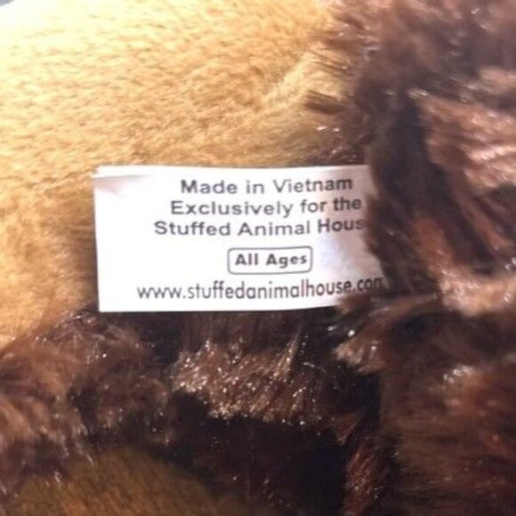 Shesquatch Plush Toy By Stuffed Animal House 14" Brown & Pink Bow Stuffed Sasqua - Picture 3 of 5